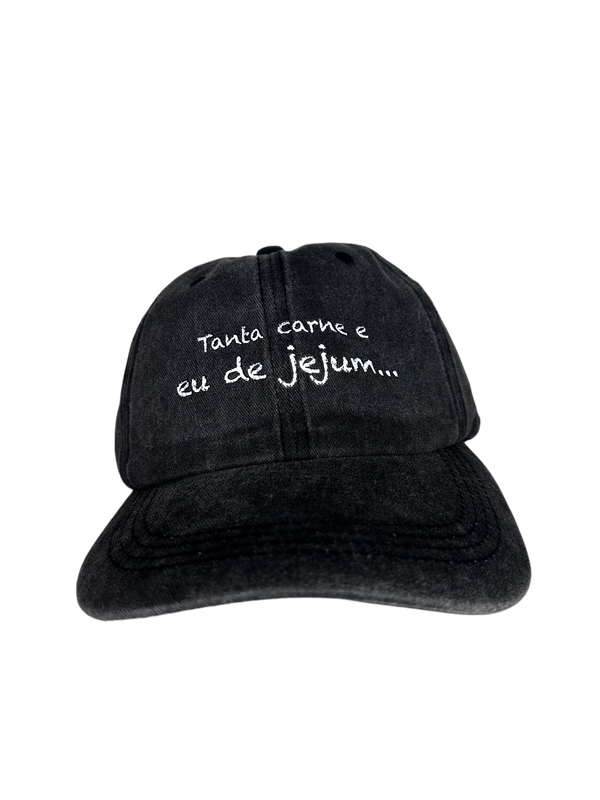 "Tanta carne e eu em jejum"